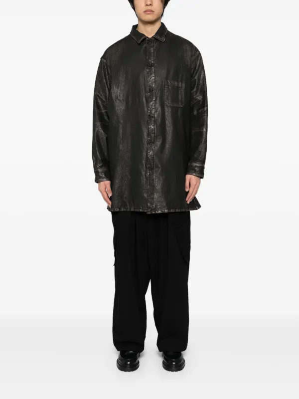 Yohji Yamamoto Mimosa シャツジャケット | ブラック | FARFETCH JP