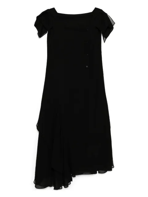 Yohji Yamamoto draped square-neck dress