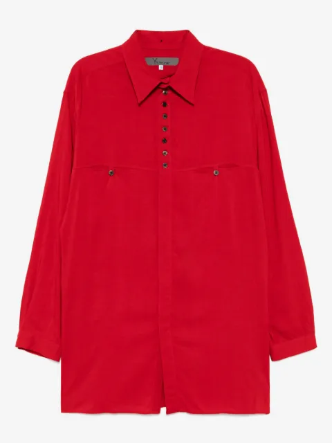 Yohji Yamamoto spread-collar shirt