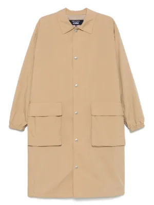 Quilted Wool Polyester Long Coat by Comme des Garçons Comme