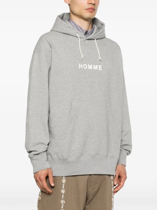 Comme Des Garçons Homme ロゴ パーカー | グレー | FARFETCH JP