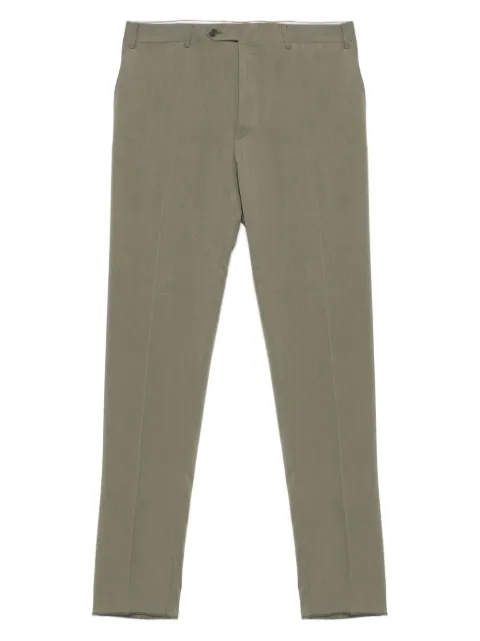 Canali pressed-crease trousers