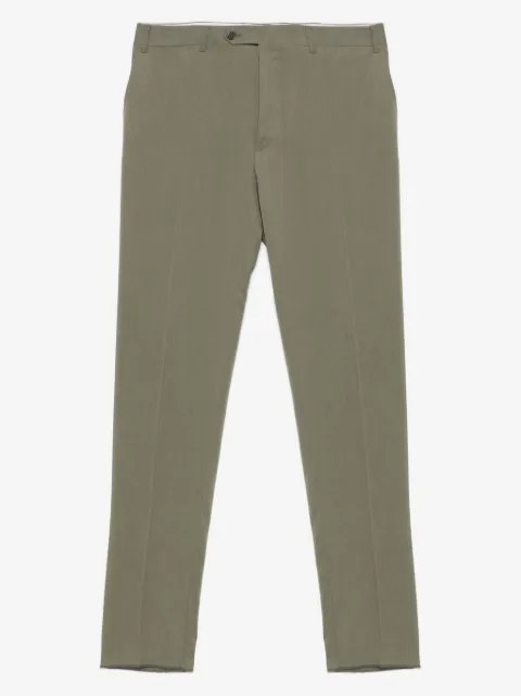 Canali pressed-crease trousers