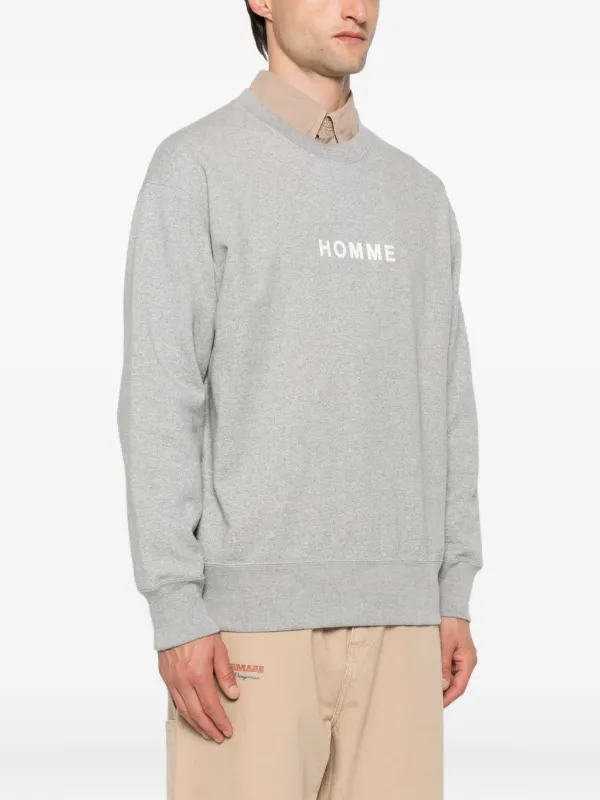 Comme Des Garçons Homme crew-neck Cotton Sweatshirt | Grey
