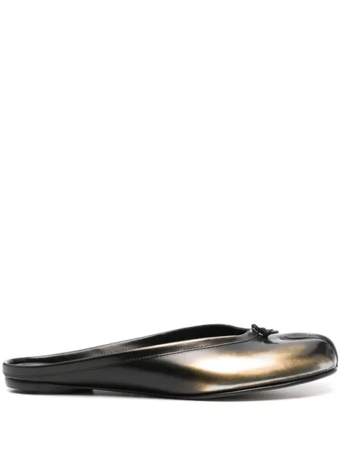 Maison Margiela Tabi metallic slippers