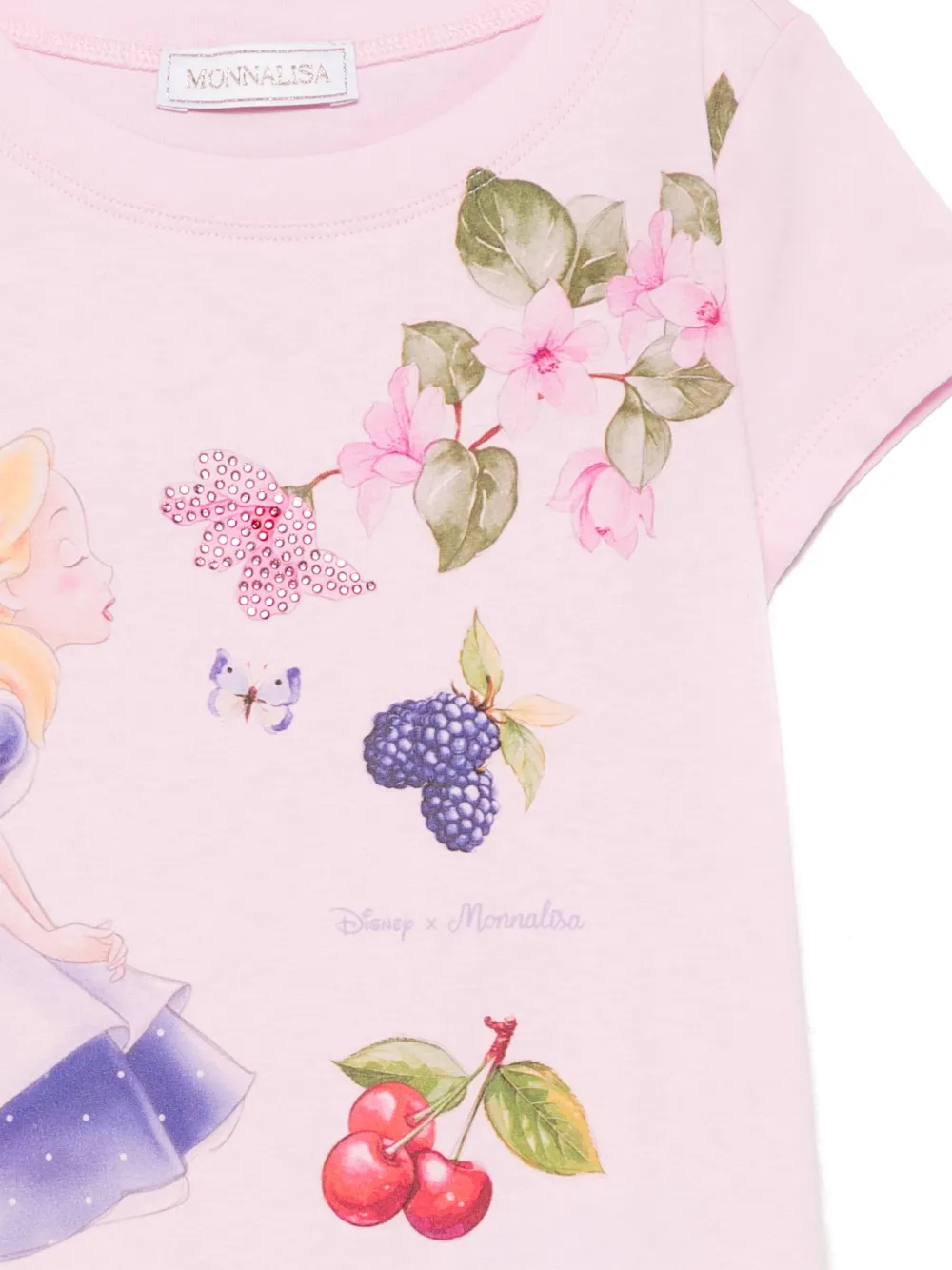 Monnalisa x Disney Alice T-shirt Roze