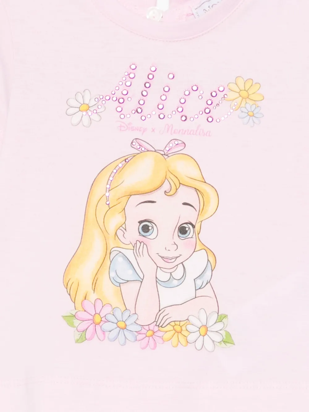 Monnalisa x Disney Alice T-shirt Roze