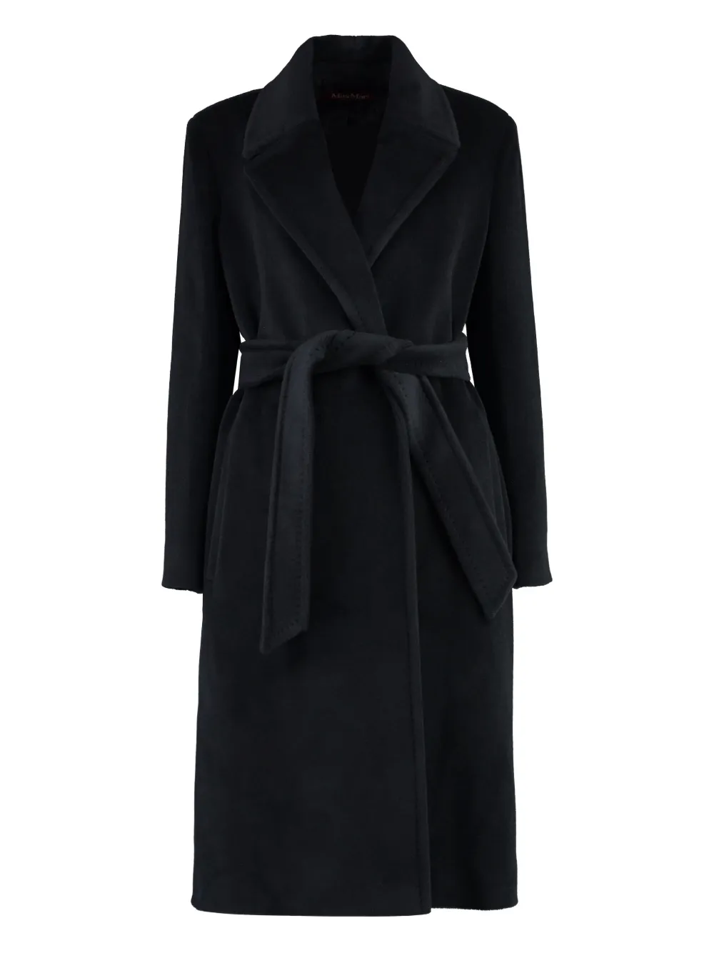 Max Mara belted wool coat Zwart