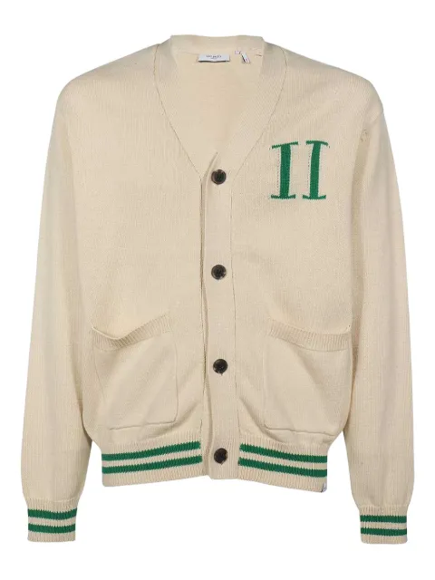 Les Deux intarsia-knit logo cardigan