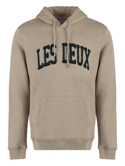 Les Deux Crane logo-appliqué hoodie