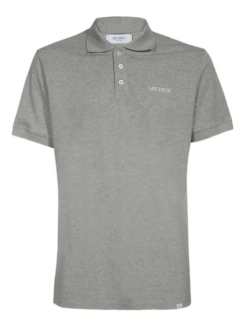Les Deux logo-embroidered cotton polo shirt