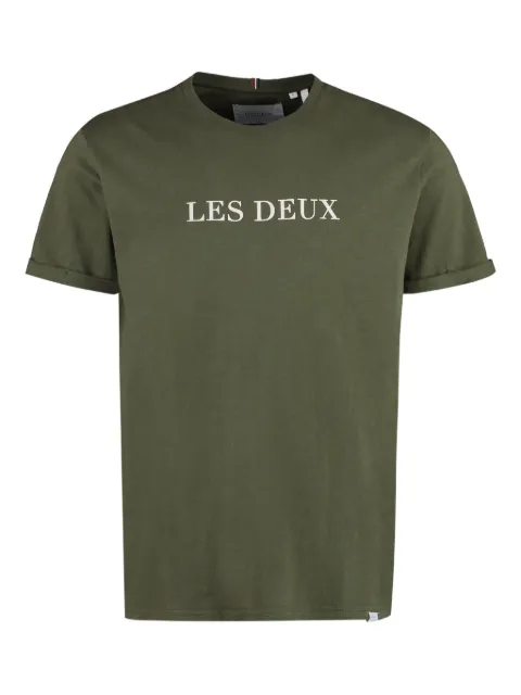 Les Deux logo-print cotton T-shirt