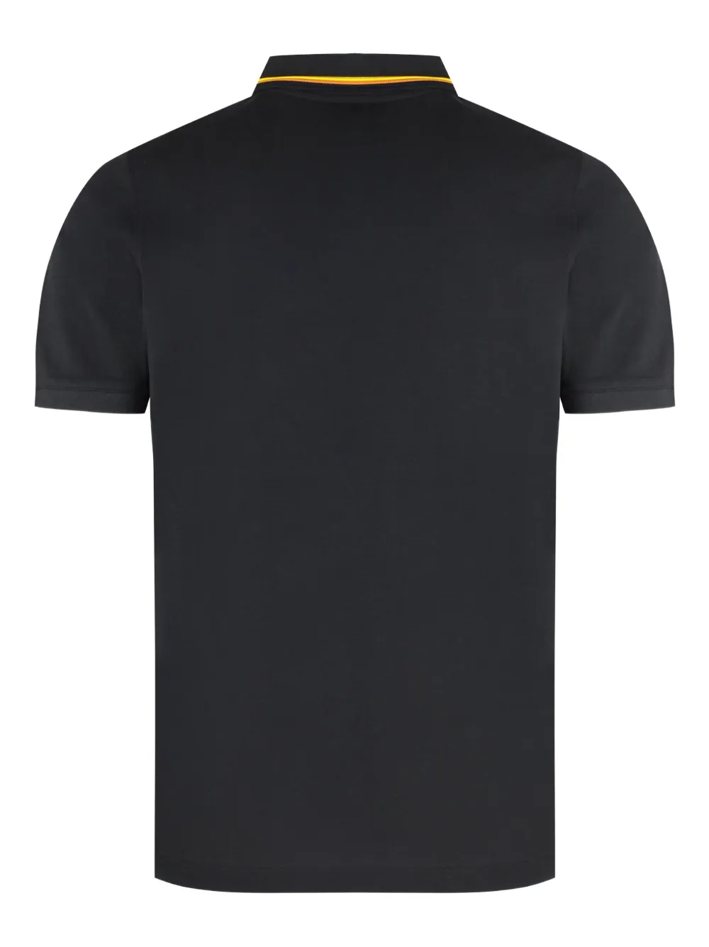 K-Way Jud contrasting-collar polo shirt - Zwart