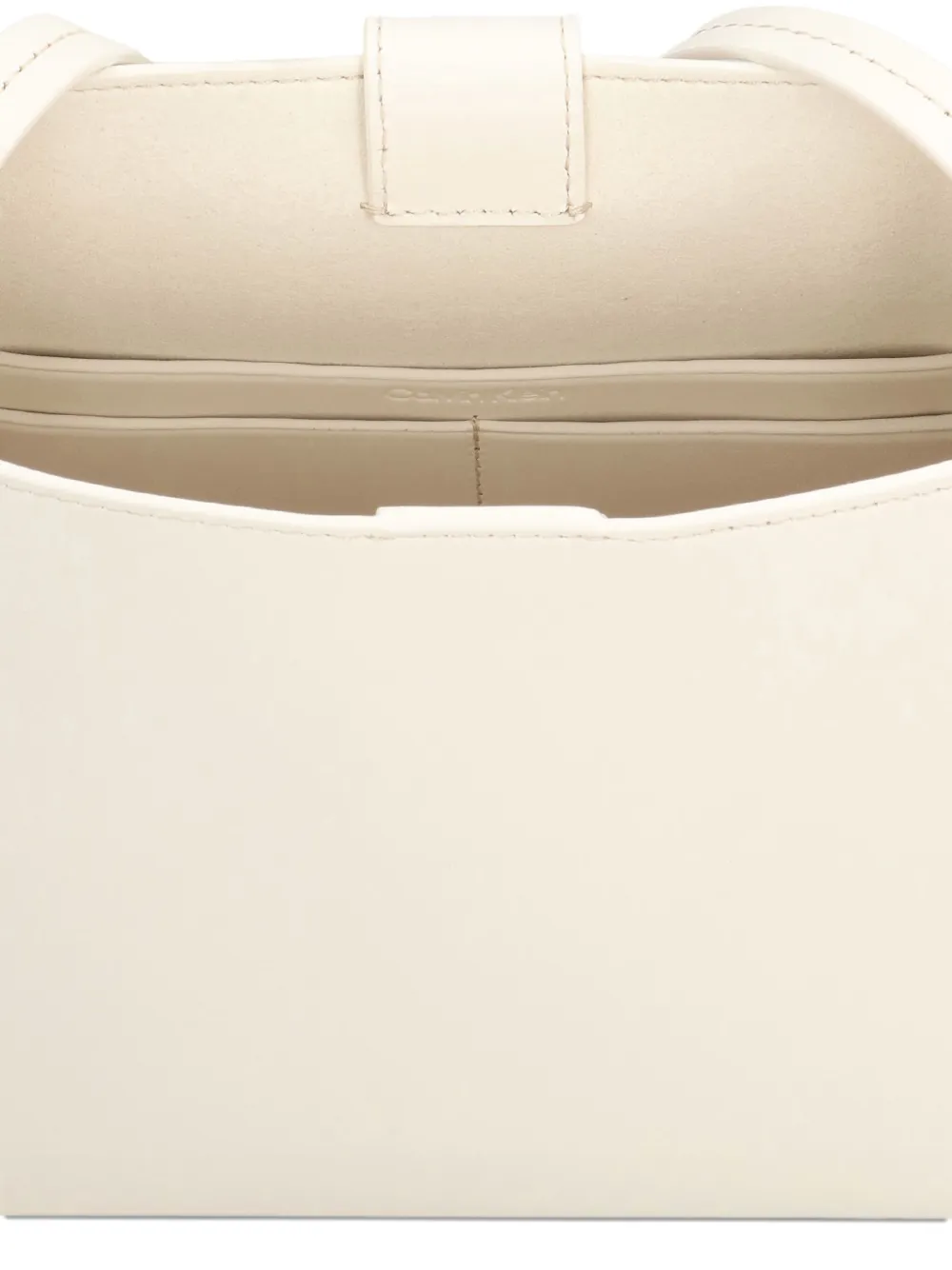 Calvin Klein Leren crossbodytas Beige