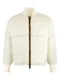 K-Way zippered bomber jacket - White