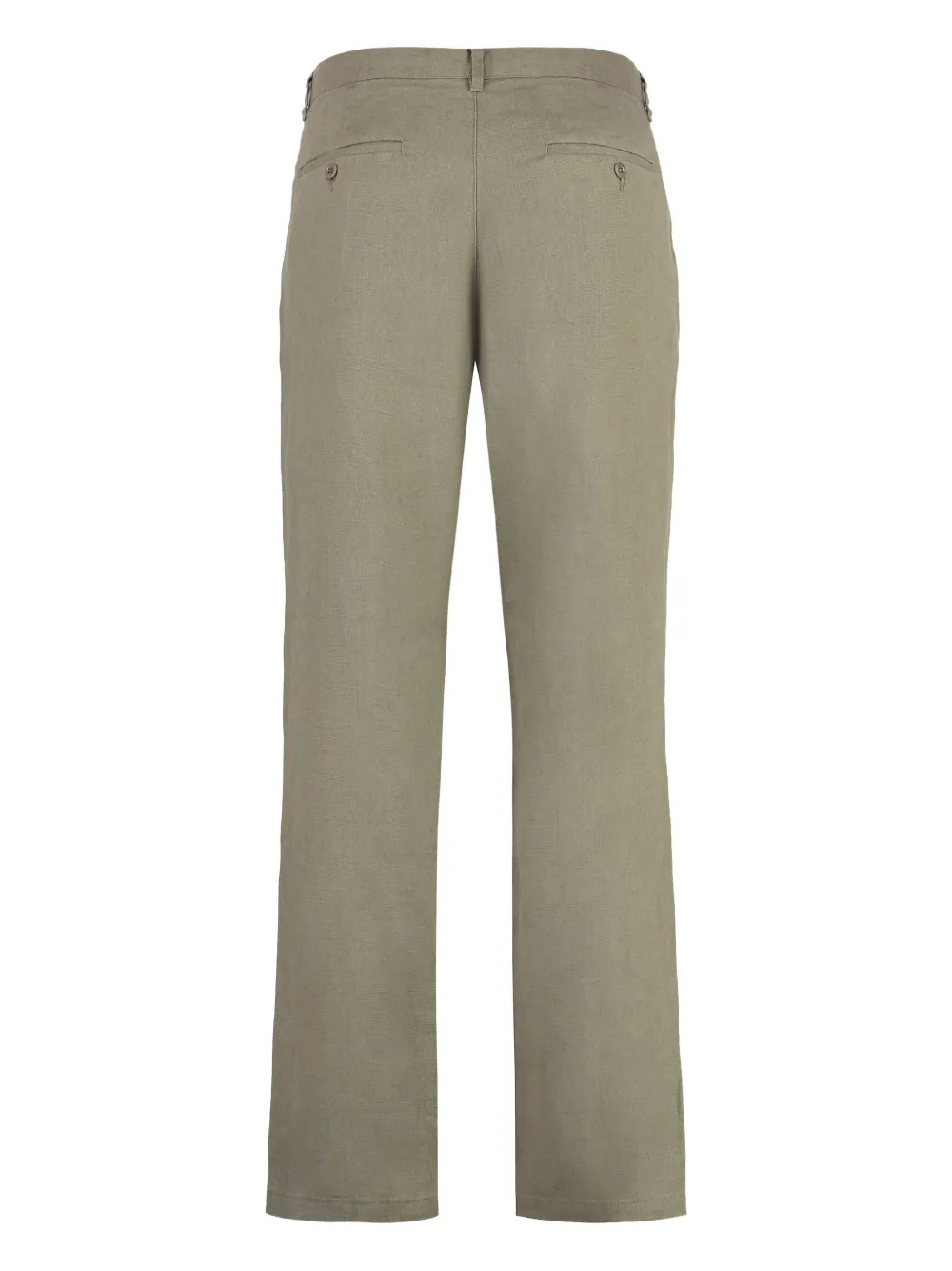 Gant linen straight-leg trousers - Groen