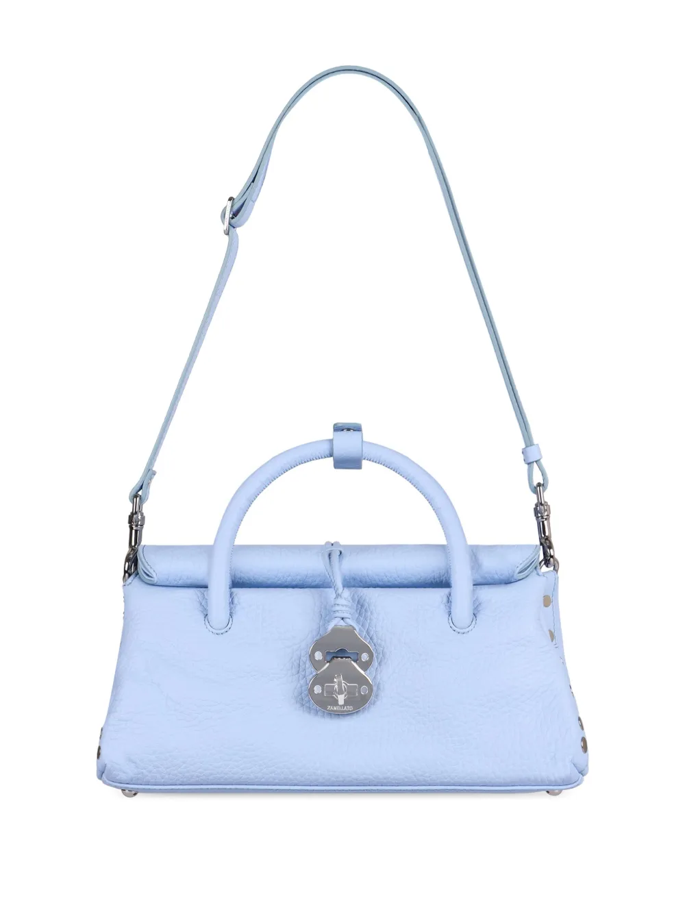 Zanellato Kleine Dotta handtas met structuur Blauw