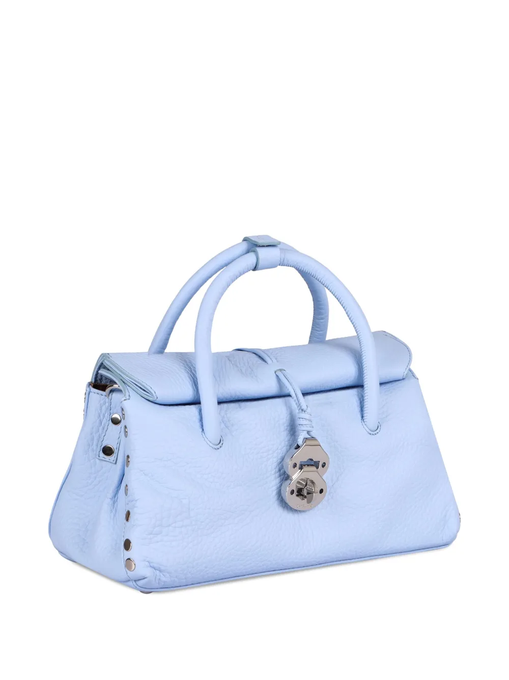Zanellato Kleine Dotta handtas met structuur Blauw