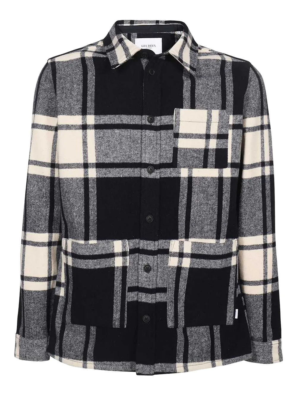 Les Deux checked flannel shirt | Blue | Image 1