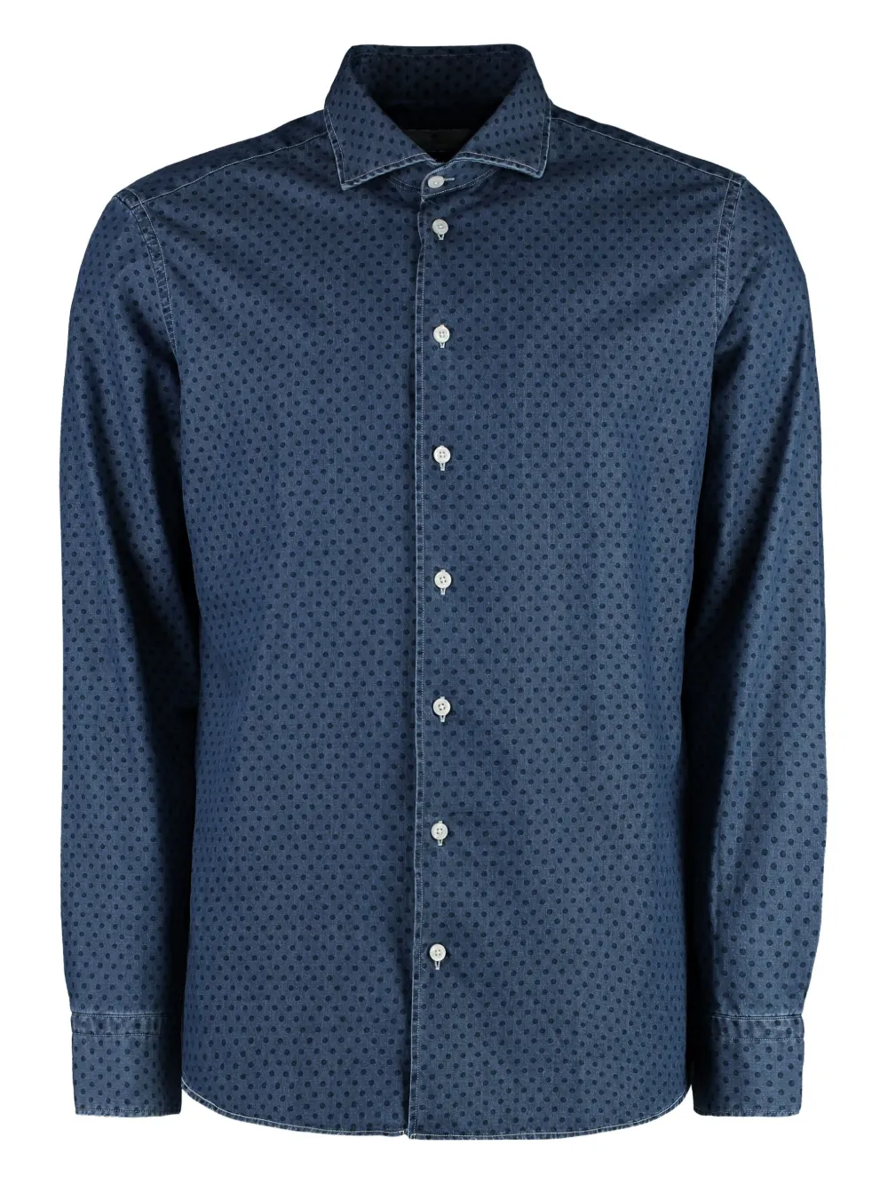 polka dot buttoned shirt