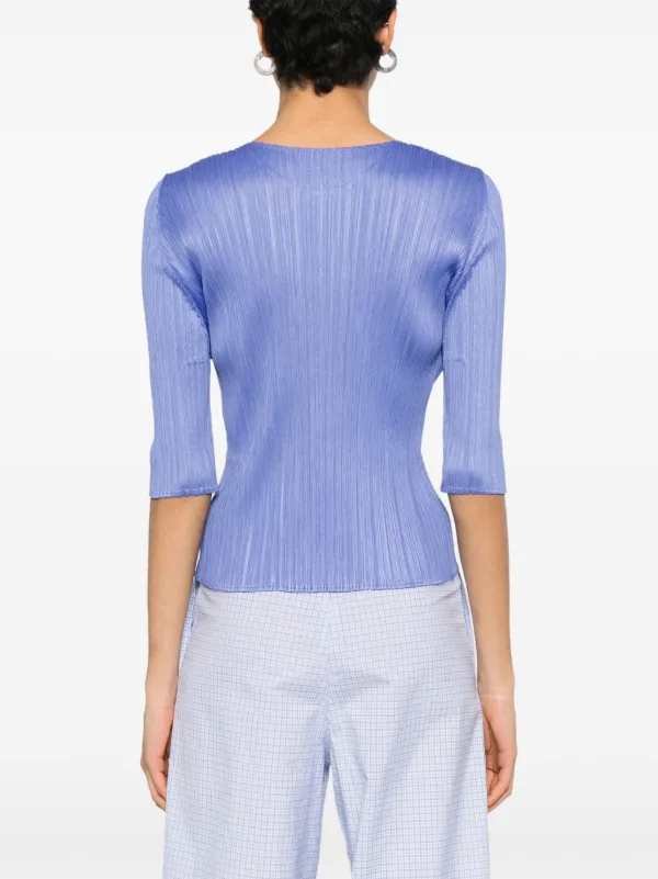 Pleats Please Issey Miyake Monthly Colors: March Top | Blue