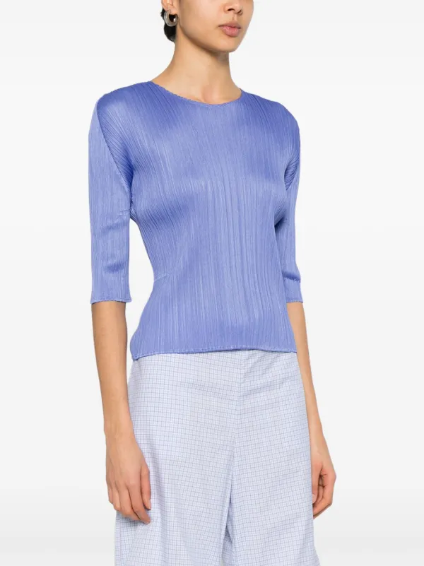 PLEATS PLEASE パンツ（その他） 青 2203225A0025 Pleats Please Issey Miyake Pleated Hopping Culottes | Liberty