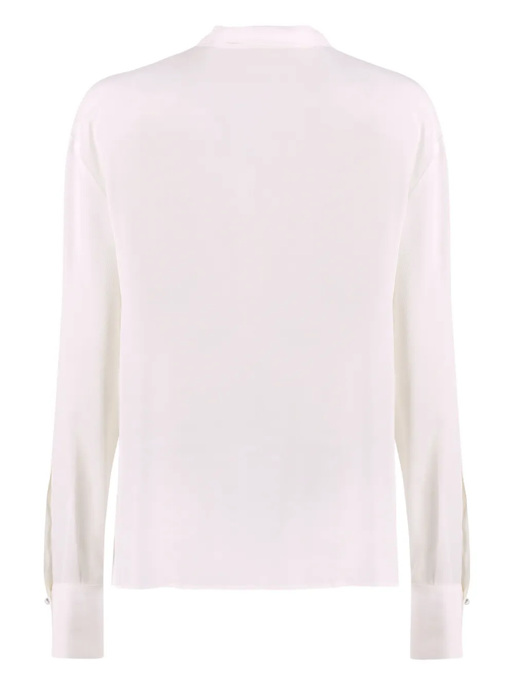 Genny silk neck-tie blouse - Wit