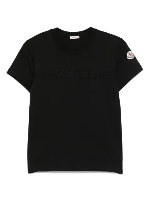 Moncler logo-embroidered T-shirt