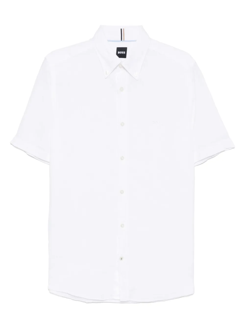 BOSS logo-embroidered shirt | White | Image 1
