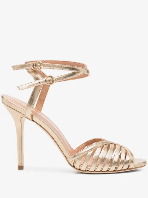 Lella Baldi 10mm metallic-effect sandals