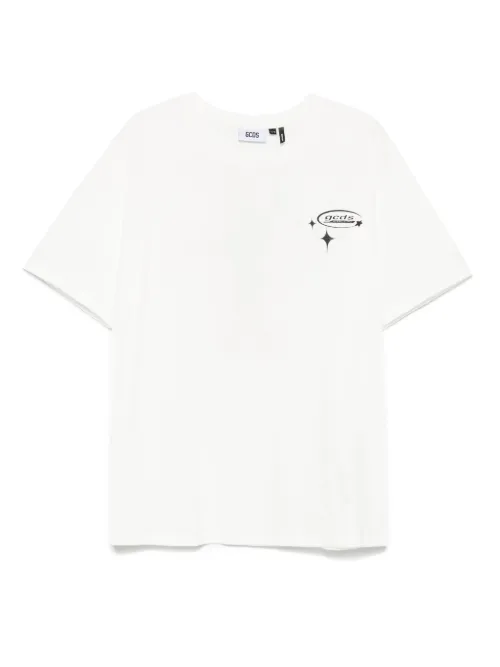 GCDS t-shirt Wirdo Flames - Blanc - GCDS - Modalova