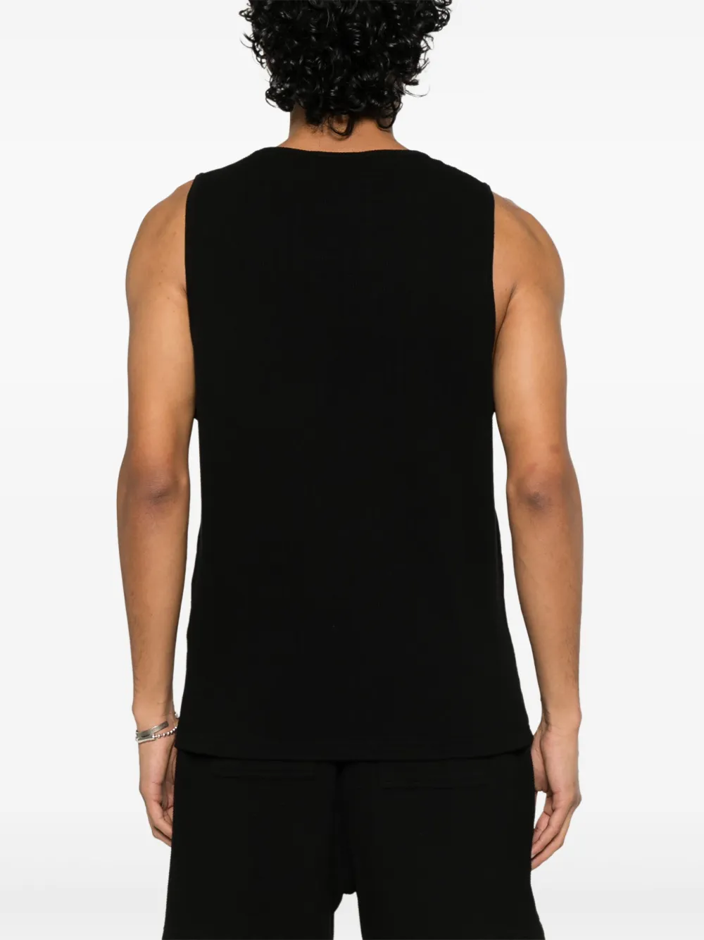  Represent Waffle Tank Top - Black 
