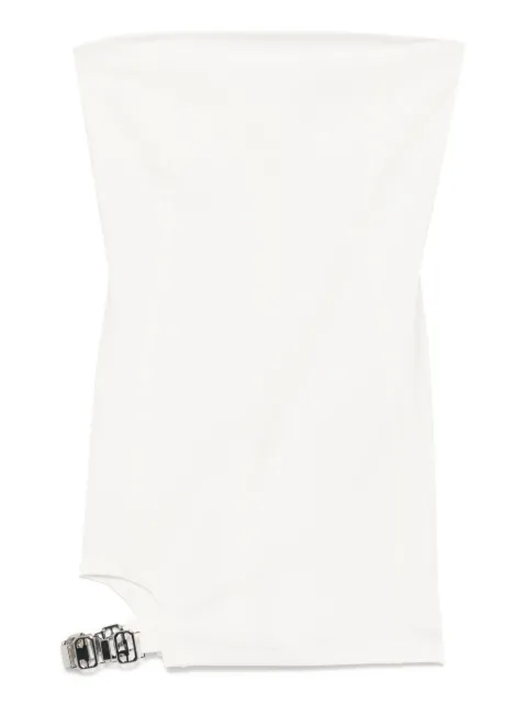 GCDS vestido corto con logo metalizado