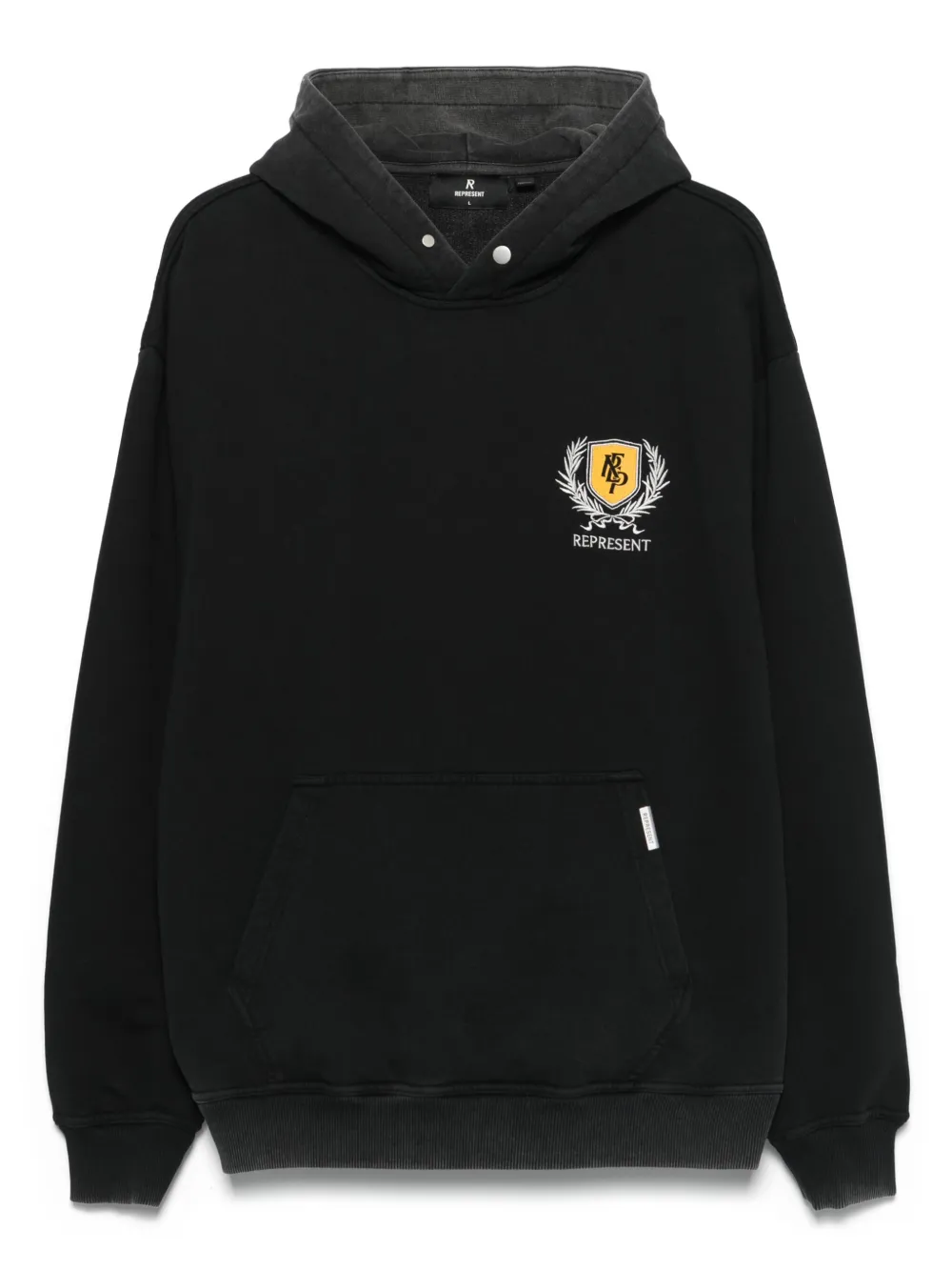 Represent Crest hoodie | Black | Image 1