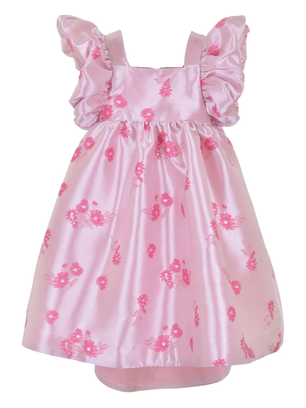 Hucklebones London Jurk met bloe print Roze