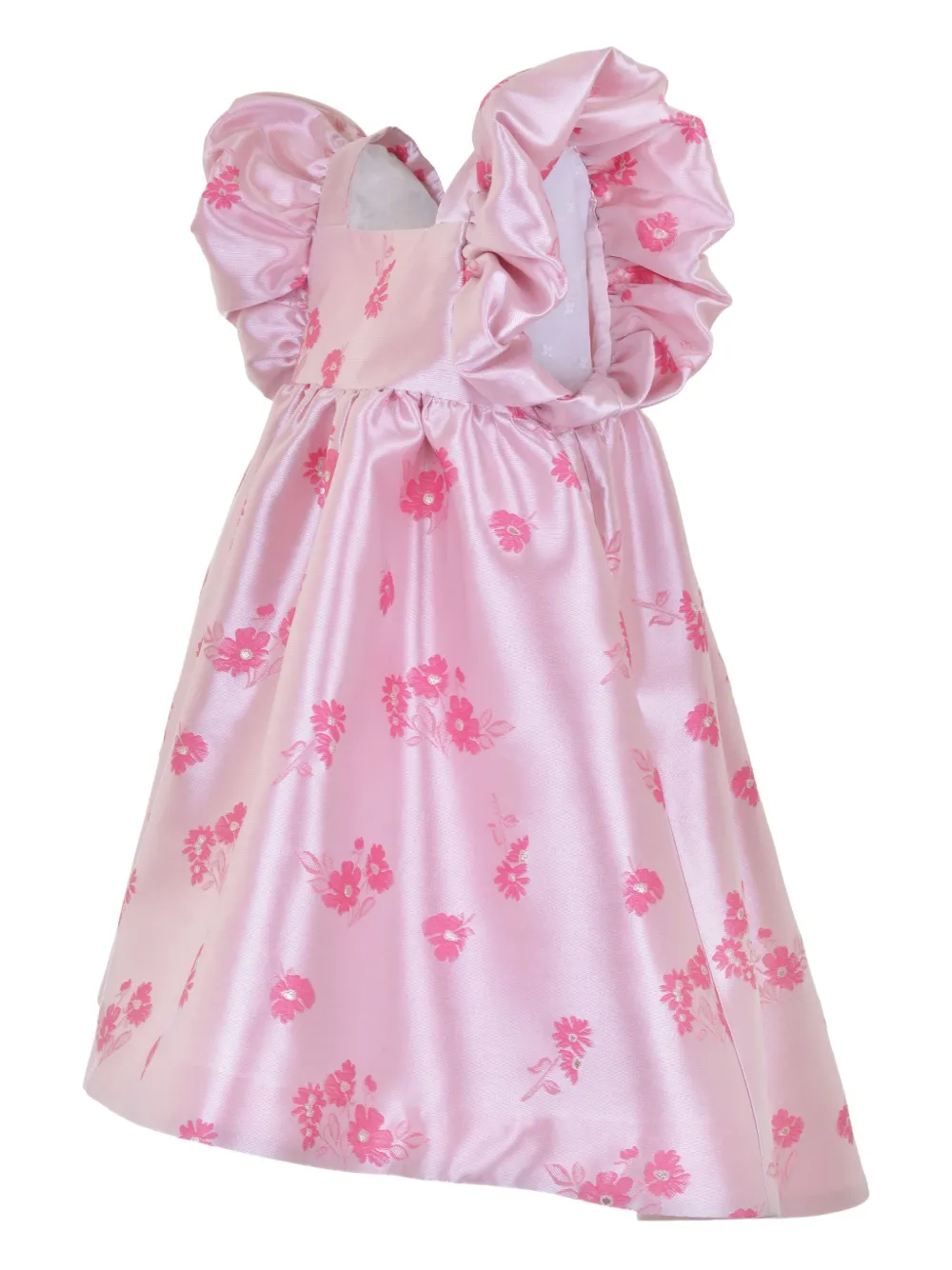 Hucklebones London Jurk met bloemenprint Roze