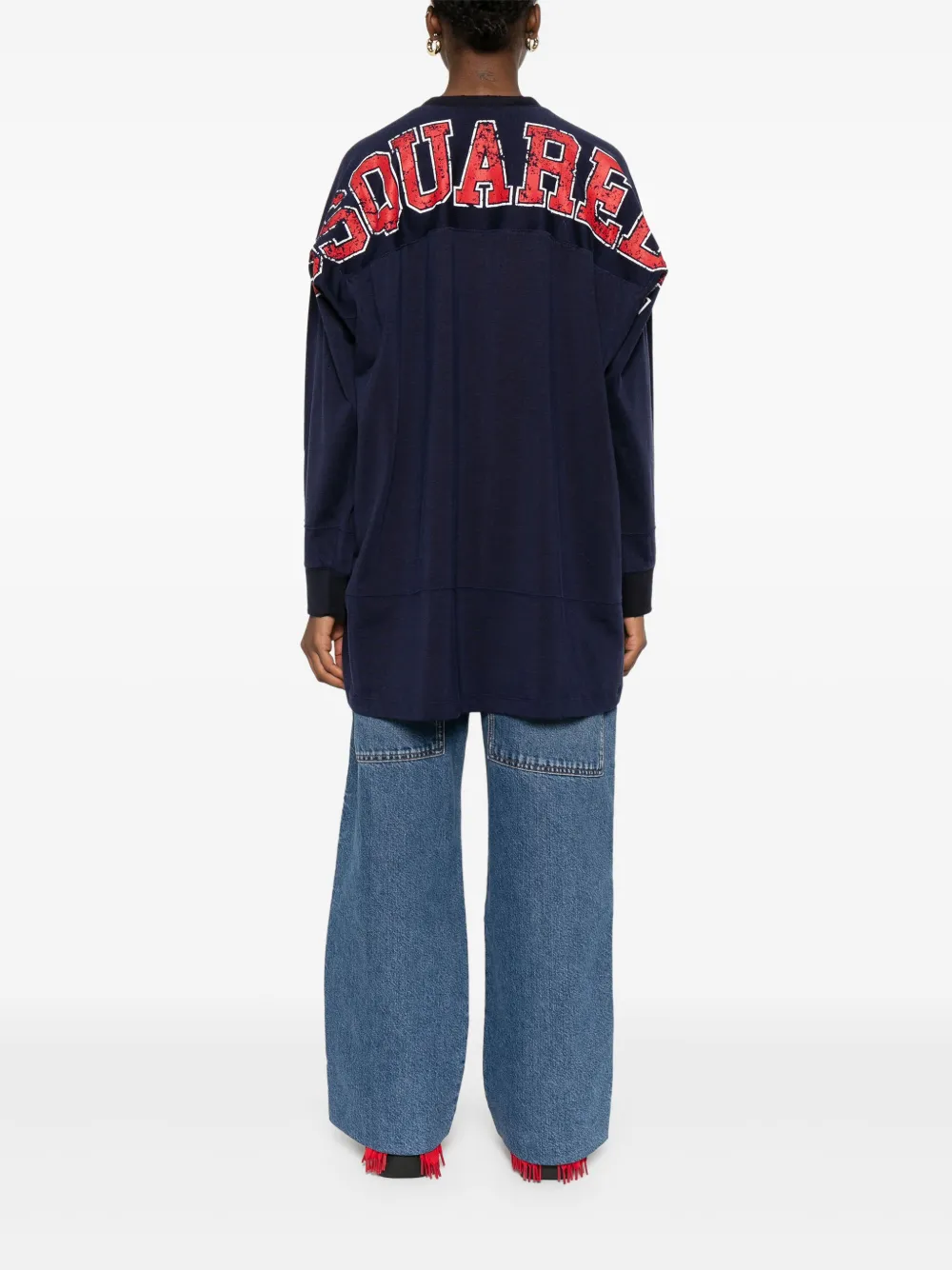 Dsquared2 Number-print T-shirt In Blue