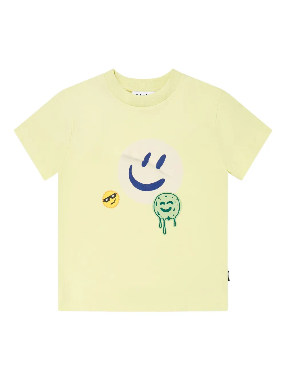 Molo Roxo Sticker Smile T-shirt | Yellow | Image 1