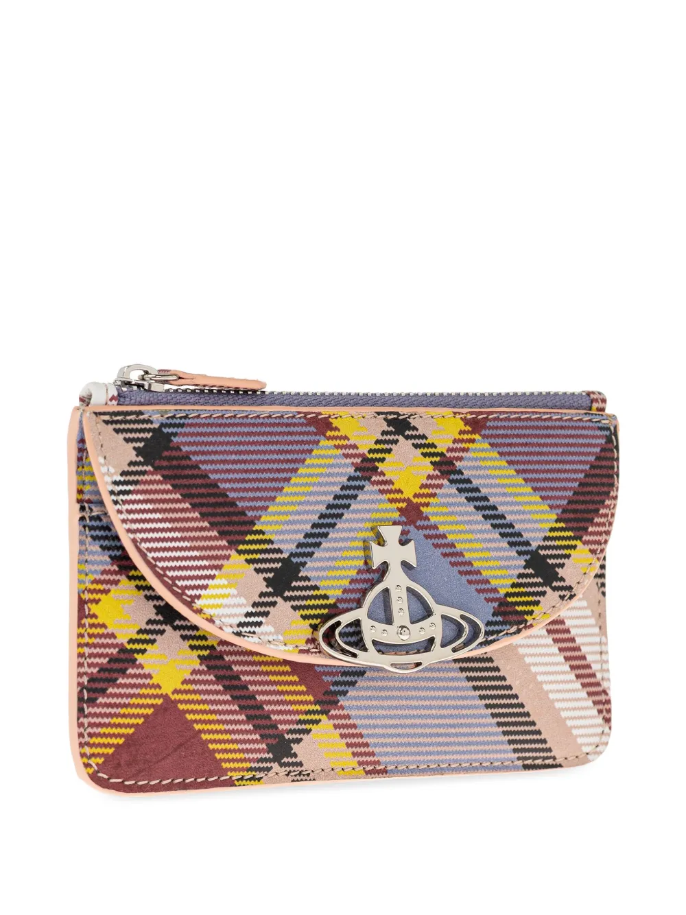Vivienne Westwood Geruite portemonnee Paars