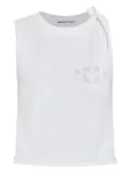 Alexander Wang logo-print tank top - White