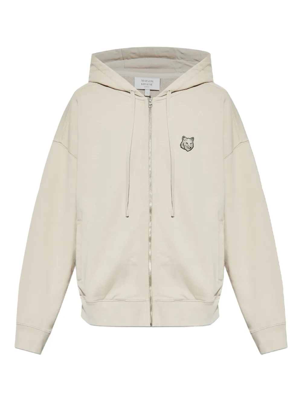 Maison Kitsuné Hoodie met rits Beige