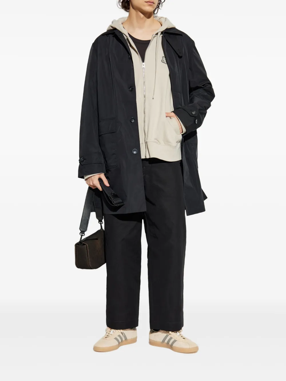 Maison Kitsuné Hoodie met rits Beige