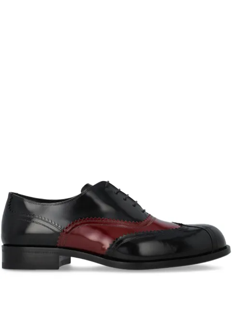 Bally zapatos con agujetas y diseño color block