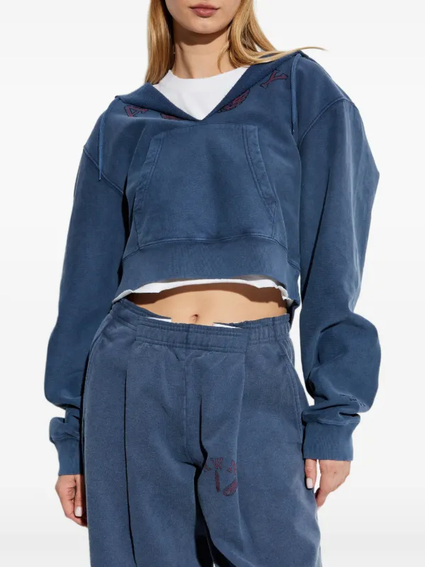 Alexander Wang ダメージ パーカー Alexander Wang ダメージ パーカー | ブルー | FARFETCH JP
