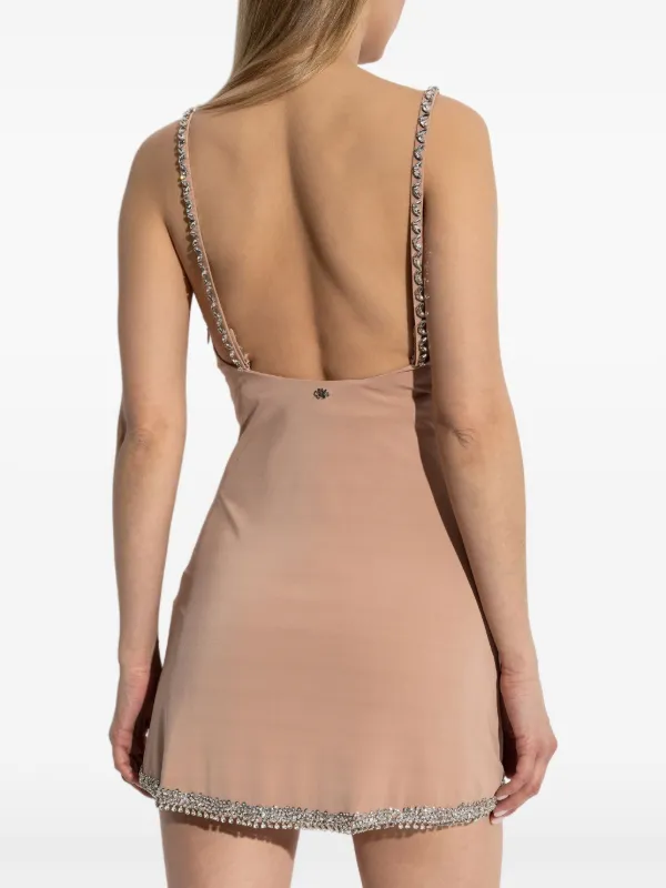 AMIRI crystal-embellished Slip Dress | Pink | FARFETCH