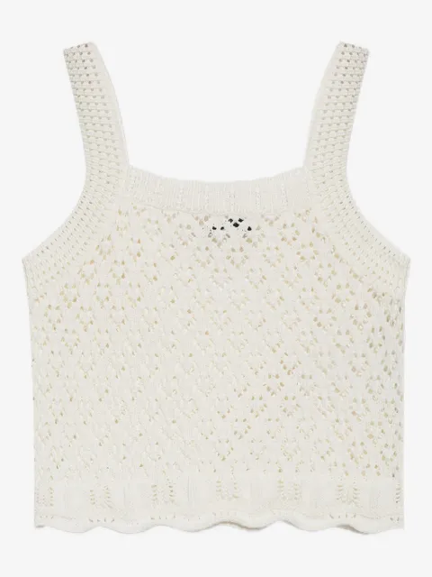 Maison Kitsuné crochet tank top 
