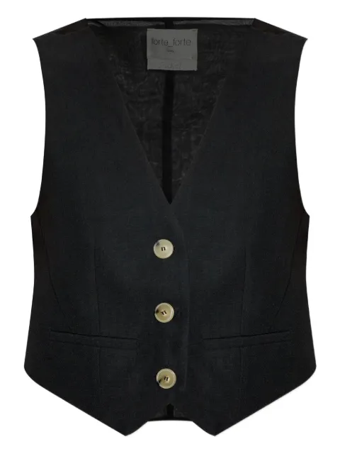 Forte Forte button-front waistcoat