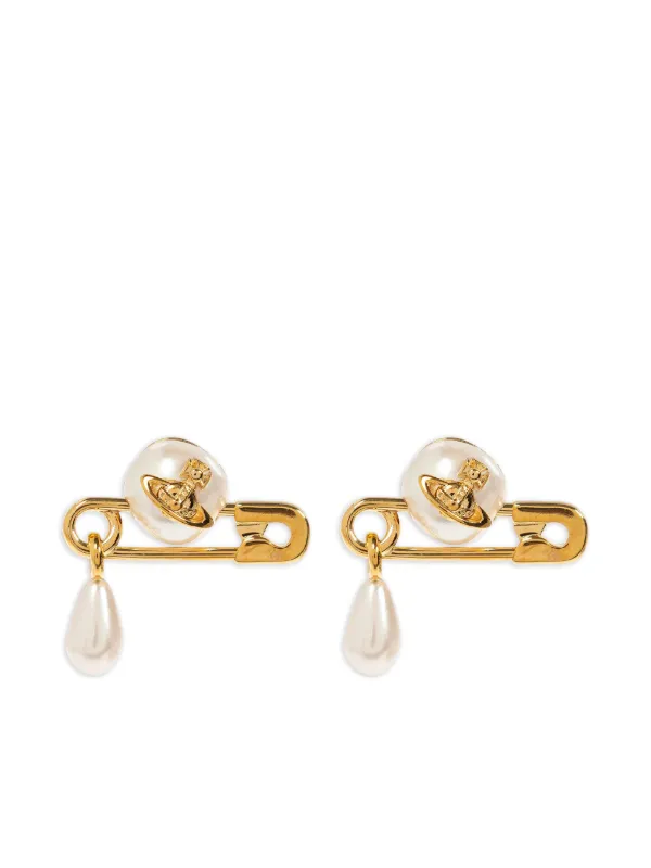 Vivienne Westwood Orb ピアス | ゴールドトーン | FARFETCH JP