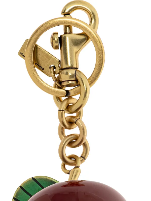 Coach Small apple-motif Bag Charm | Gold | FARFETCH ZA