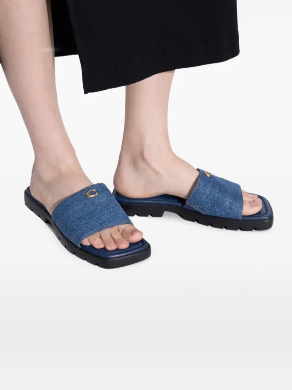 Coach Florence サンダル | ブルー | FARFETCH JP
